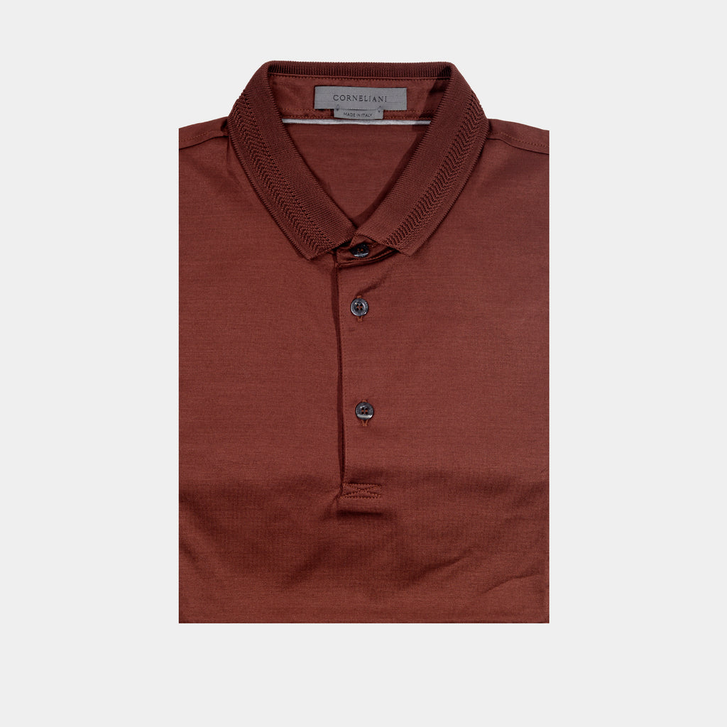 CAMISETA POLO CORNELIANI CAFE ALGODON (91G501-3125000-032)