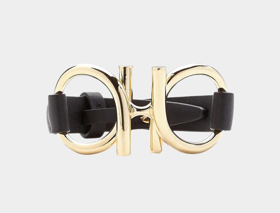 Pulsera Dama Double Twist Negra S.F.