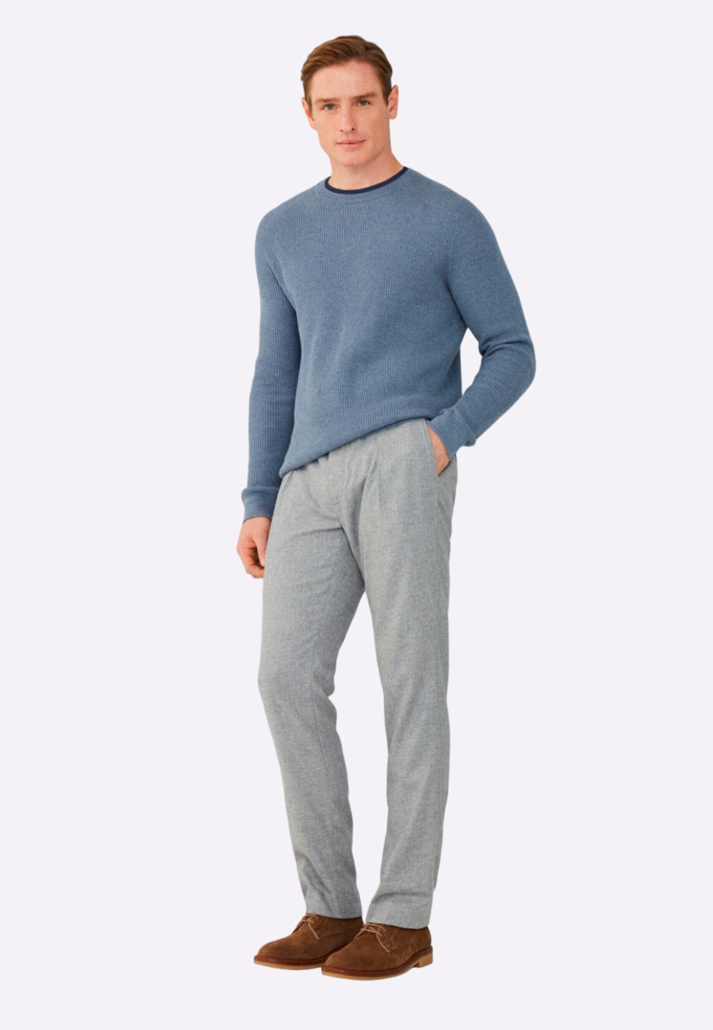 Pantalones Gris de Tweed Clásicos H.L.