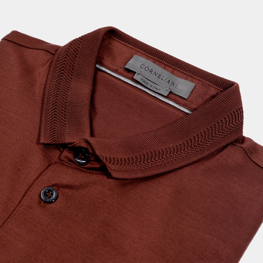 CAMISETA POLO CORNELIANI CAFE ALGODON (91G501-3125000-032)