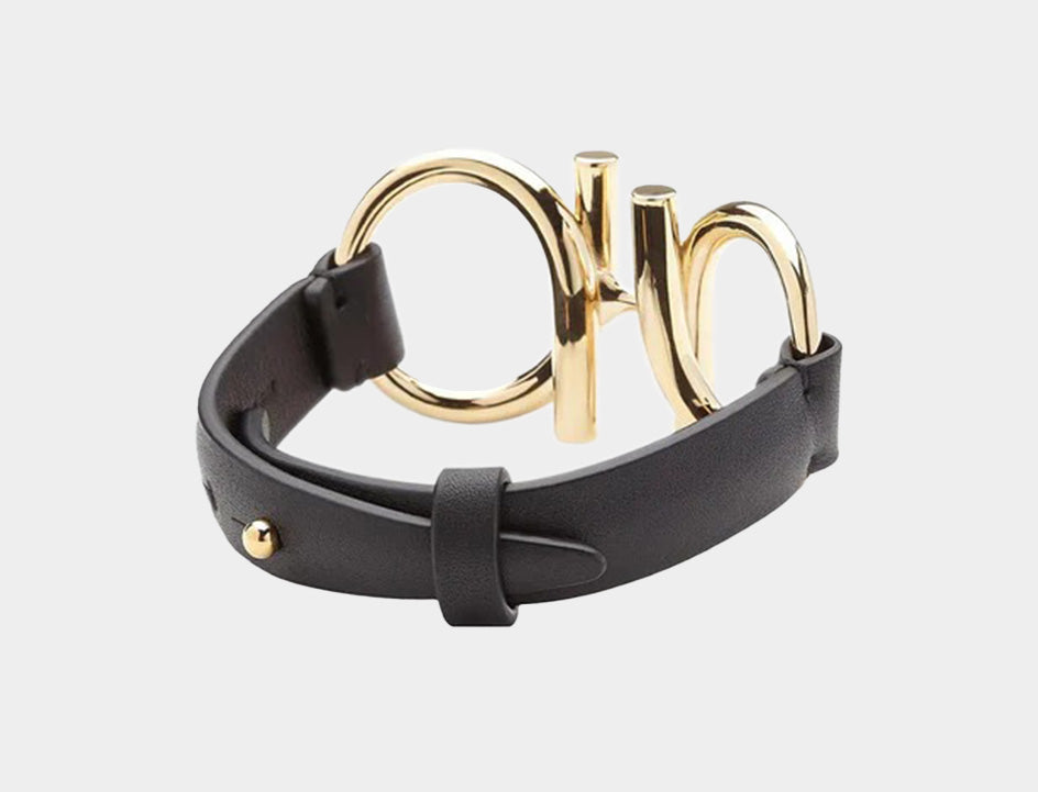 Pulsera Dama Double Twist Negra S.F.