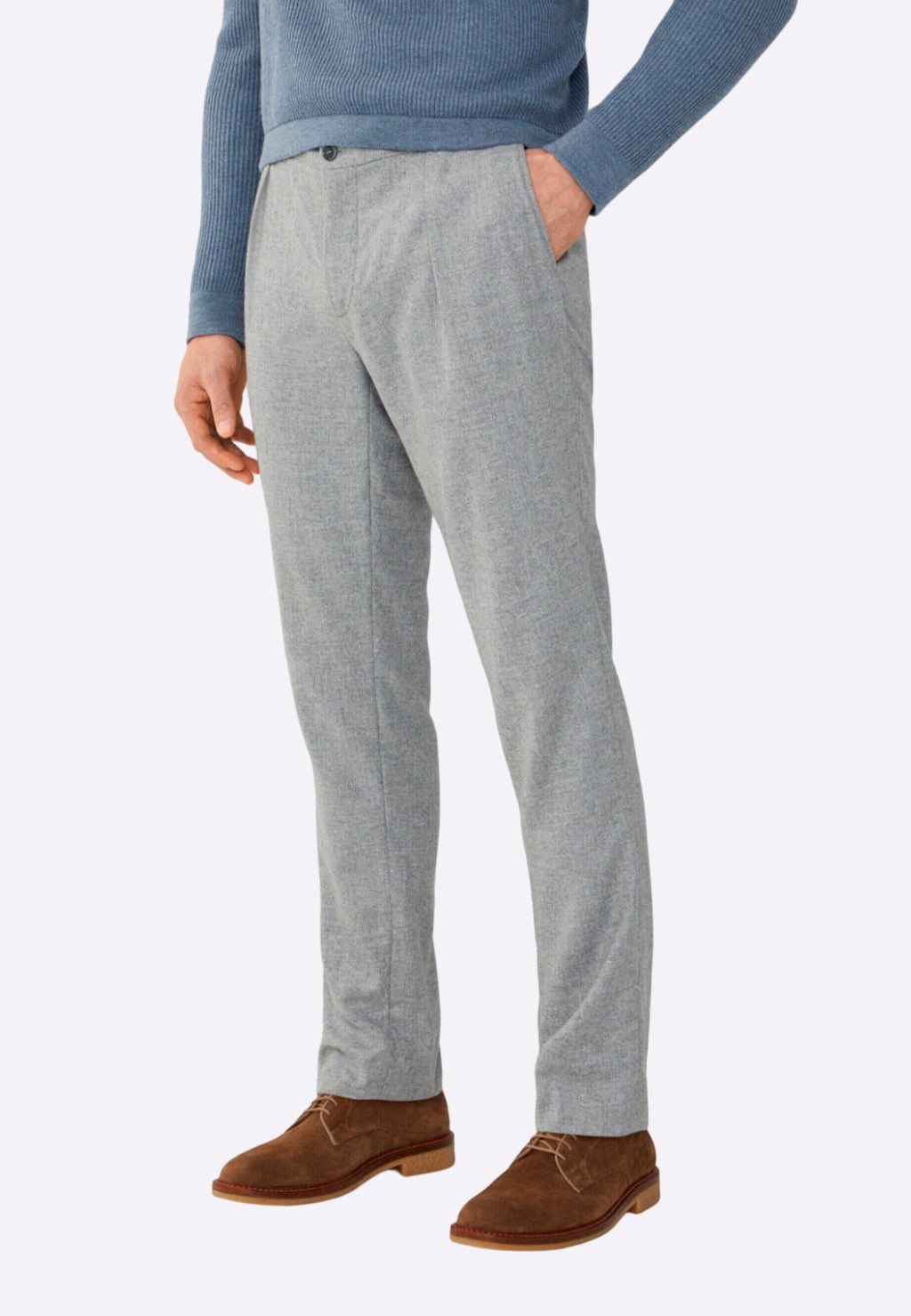 Pantalones Gris de Tweed Clásicos H.L.