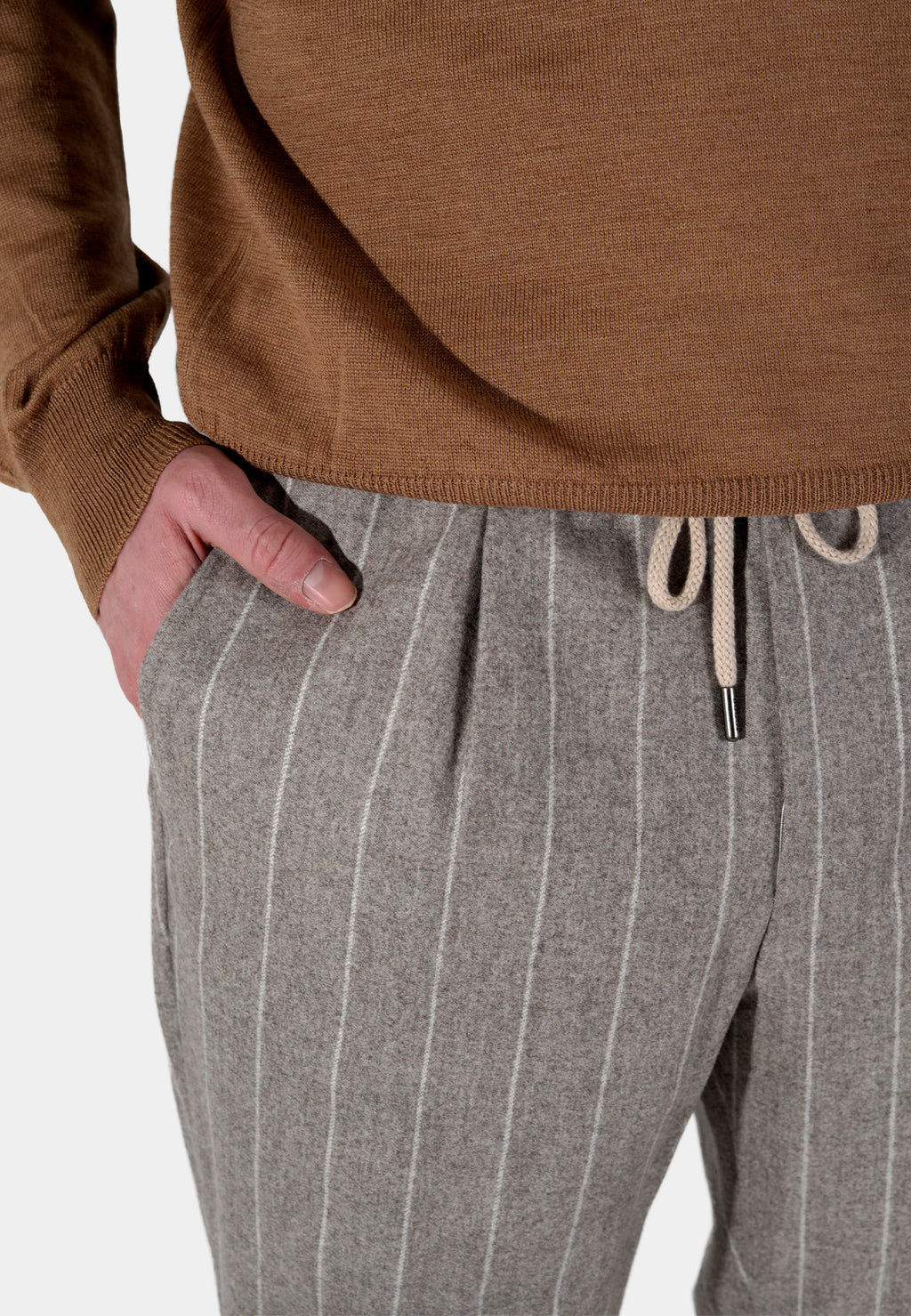 Pantalón Lino a Rayas B.