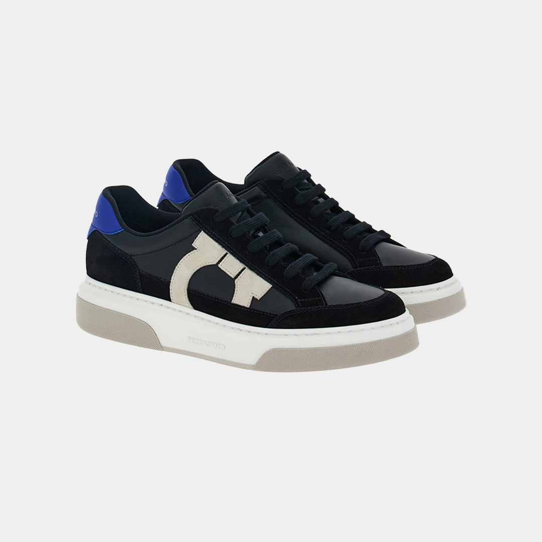 Tenis Cassina Gancini Outline Negro/Azul S.F.