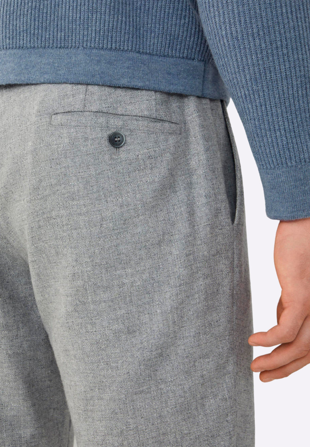 Pantalones Gris de Tweed Clásicos H.L.