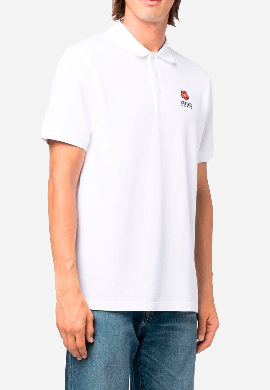 CAMISETA POLO KENZO CABALLERO BLANCO ALGODON (FC65PO0024PU-01)