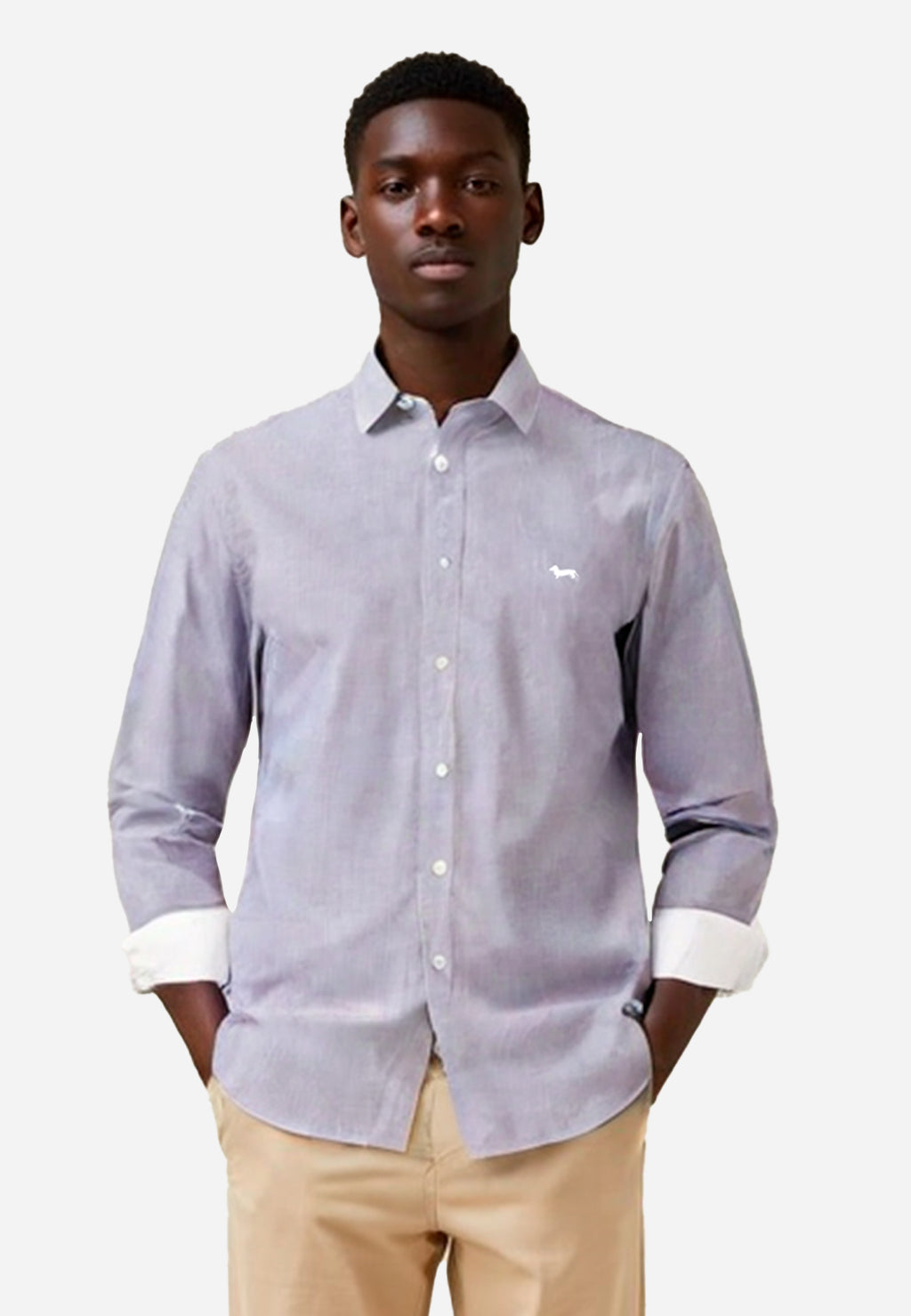 CAMISA SPORT HARMONT & BLAINE MORADO ALGODON (CNM011012978I-529)