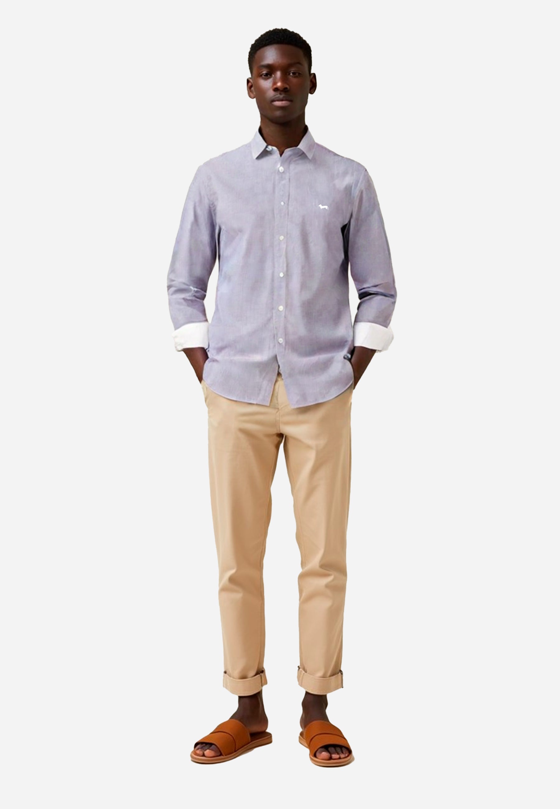 Camisa Para Hombre Morada H&B