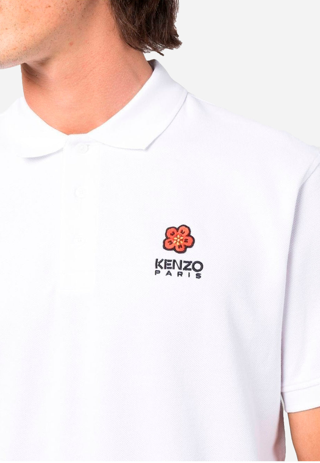 CAMISETA POLO KENZO CABALLERO BLANCO ALGODON (FC65PO0024PU-01)