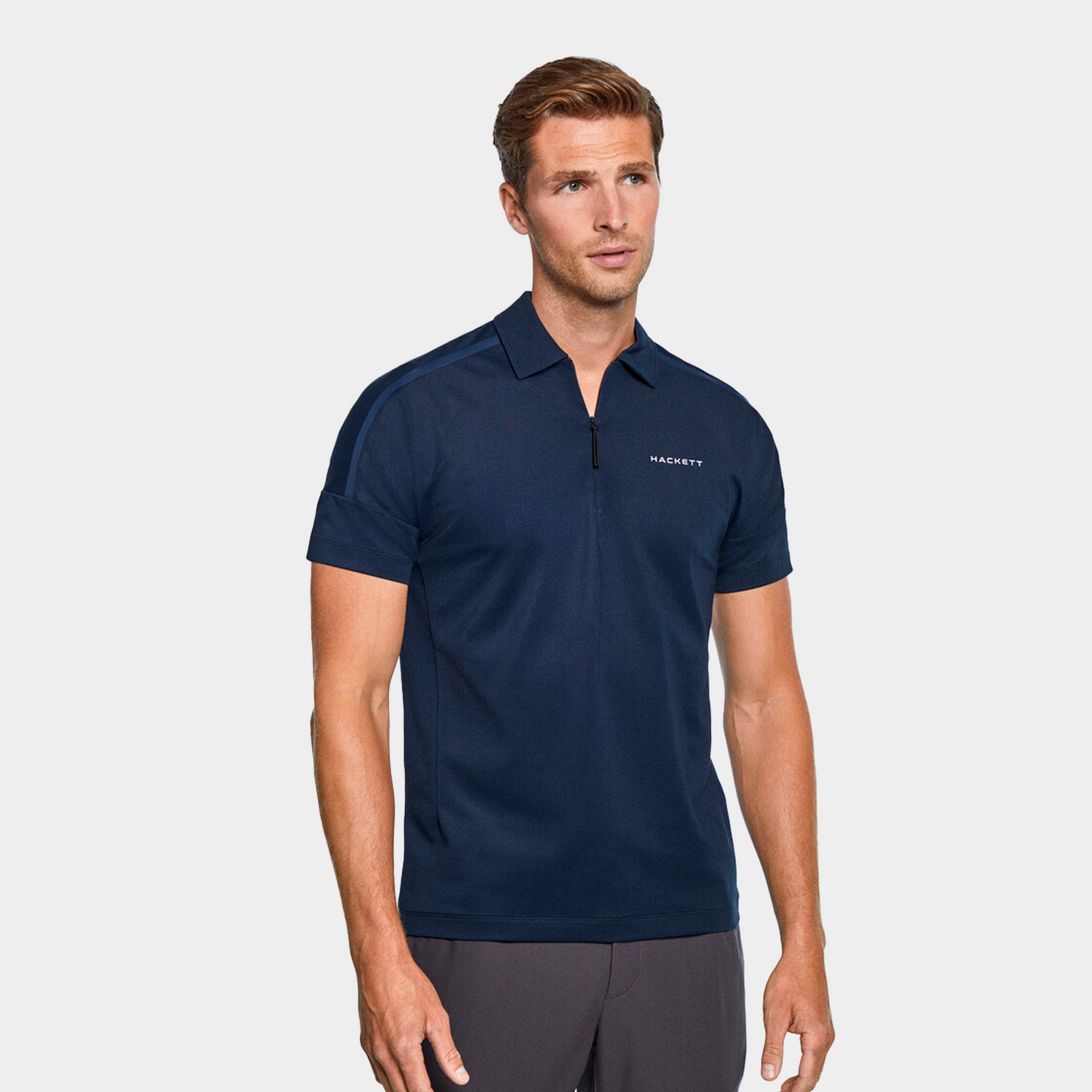 CAMISETA POLO HACKETT AZUL 54% COTTON, 41% POLY,  5% (HM563204-595)