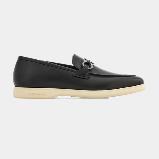 ZAPATO FERRAGAMO NEGRO CUERO (774493-COSIMO)
