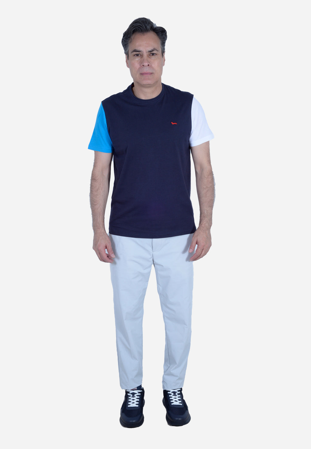 CAMISETA T-SHIRT HARMONT & BLAINE AZUL ALGODÓN (IRL210021223-801)