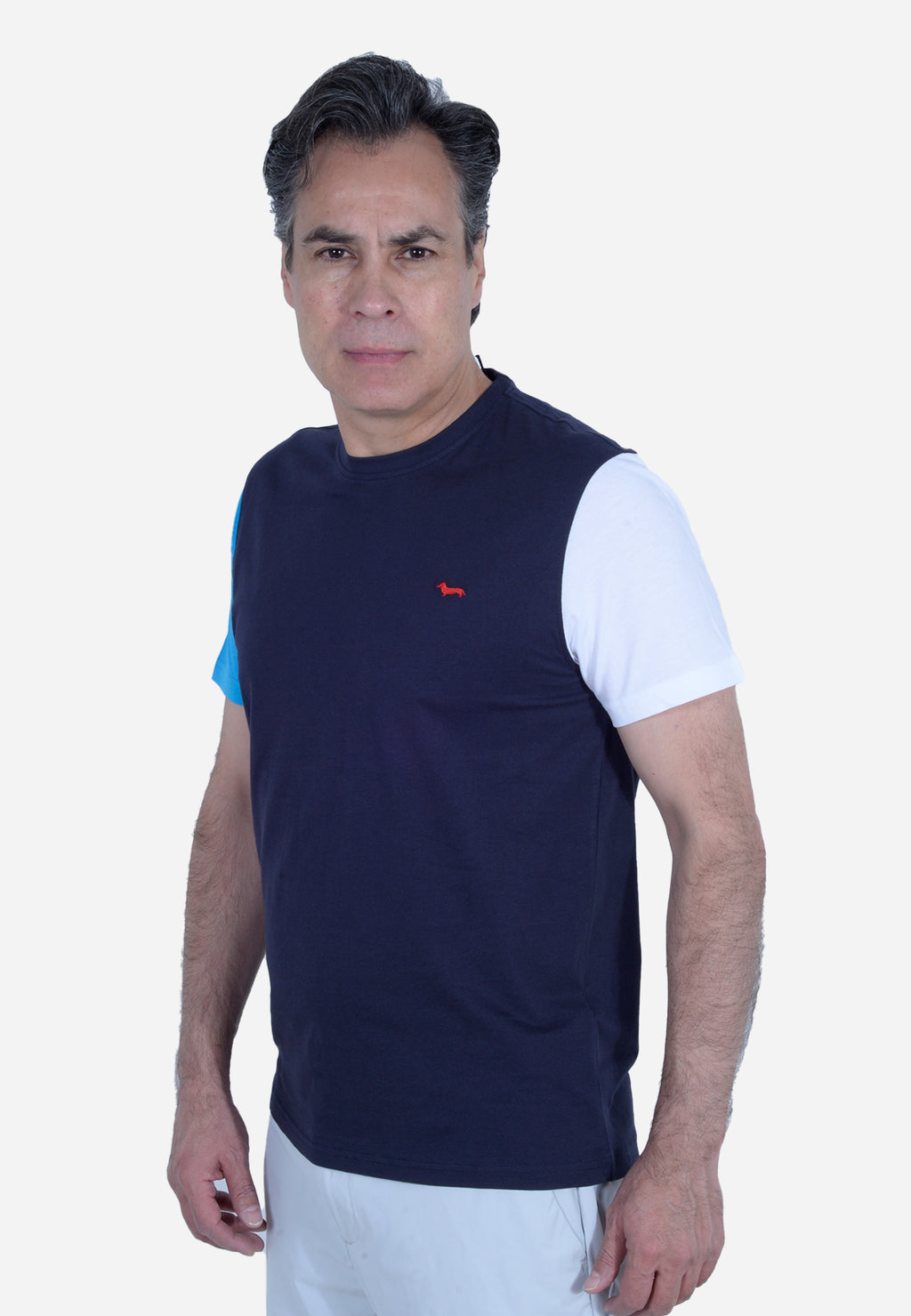 CAMISETA T-SHIRT HARMONT & BLAINE AZUL ALGODÓN (IRL210021223-801)