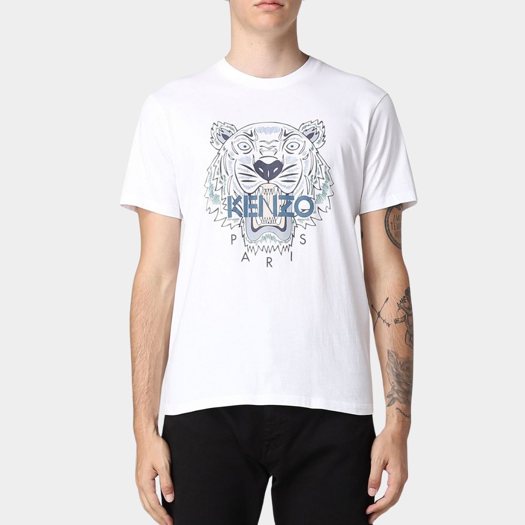 CAMISETA-TSHIRT KENZO CABALLERO BLANCO ALGODON (FC65TS0204YL-01B)