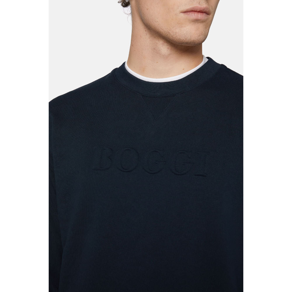 SWEAT-SHIRT BOGGI AZUL ALGODON