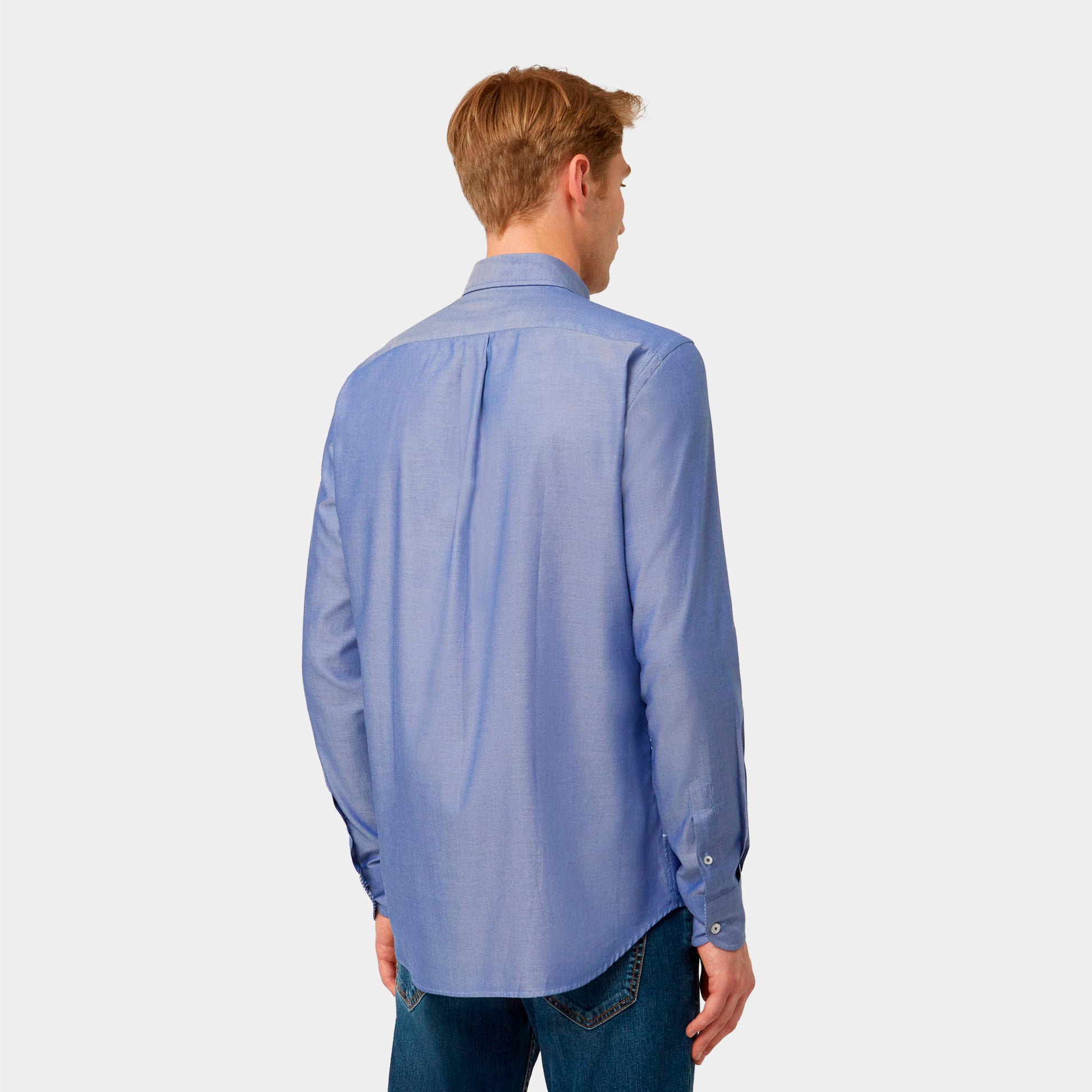 Camisa Azul Estilo Vanguardista H&B