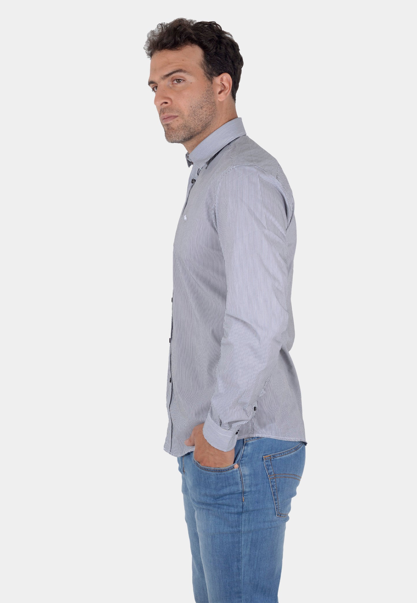 CAMISA SPORT HARMONT & BLAINE NEGRO RYAS ALGODON (CNK001008773N-999)