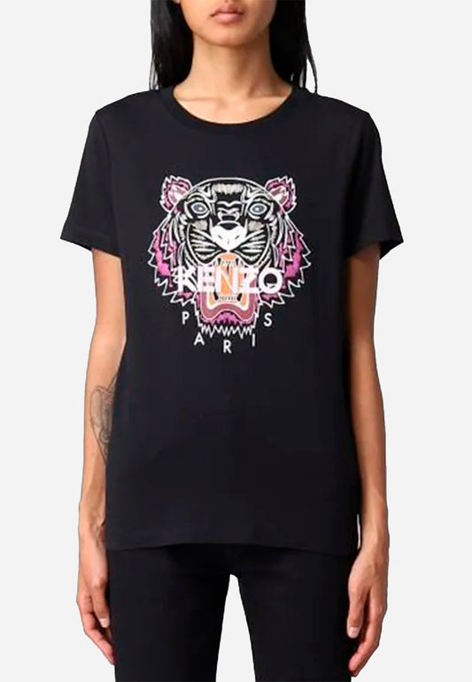 CAMISETA-TSHIRT KENZO DAMA NEGRO ALGODON (FC62TS8464YM-99)