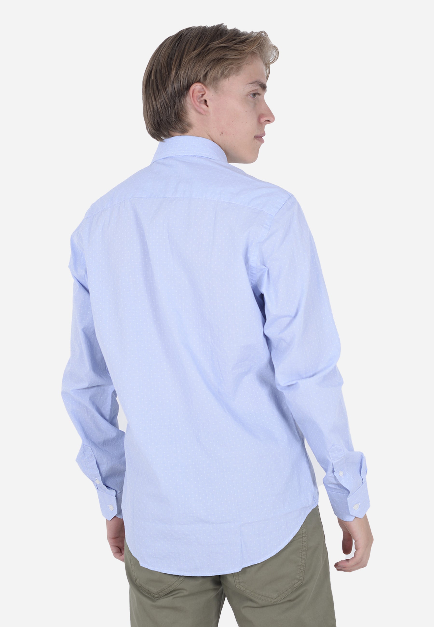 Camisa Celeste Clásica Hombre H&B
