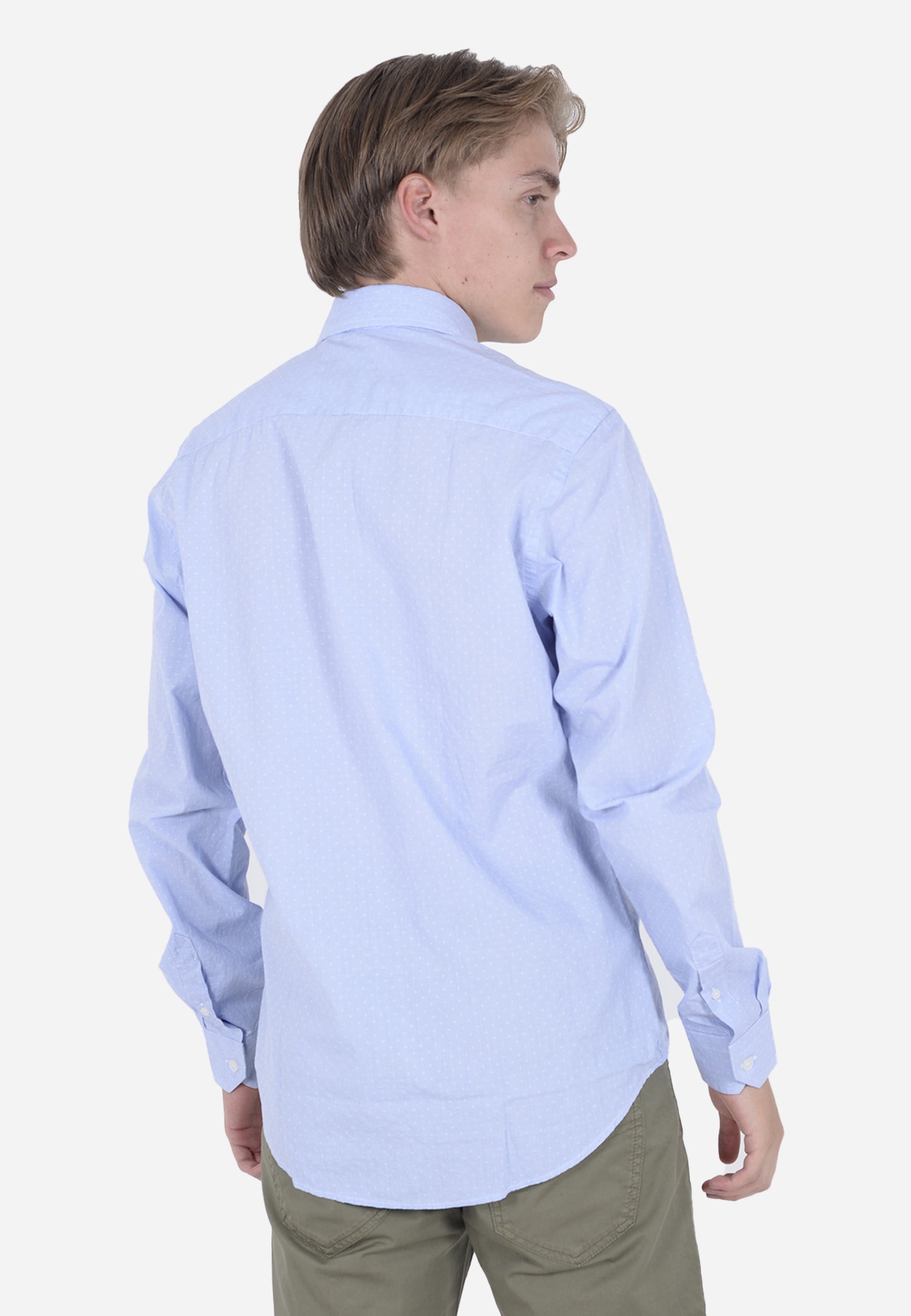 CAMISA HARMOT&BLAINE AZUL ALGOD (CNL001012814I-849)