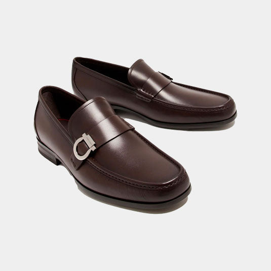 ZAPATO FERRAGAMO CAFE CUERO (774252-CASPIAN)