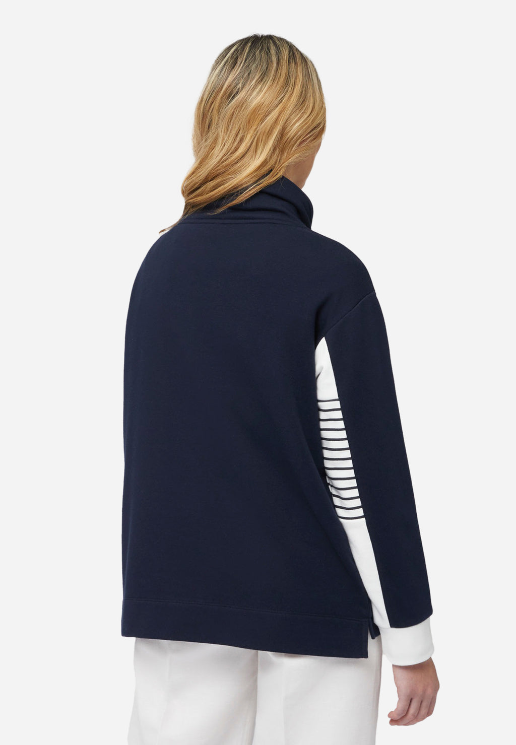 SWEATSHIRTDAMA HARMONT&BLAINE AZUL BLCO ALGOD (F0LD36021762-801)