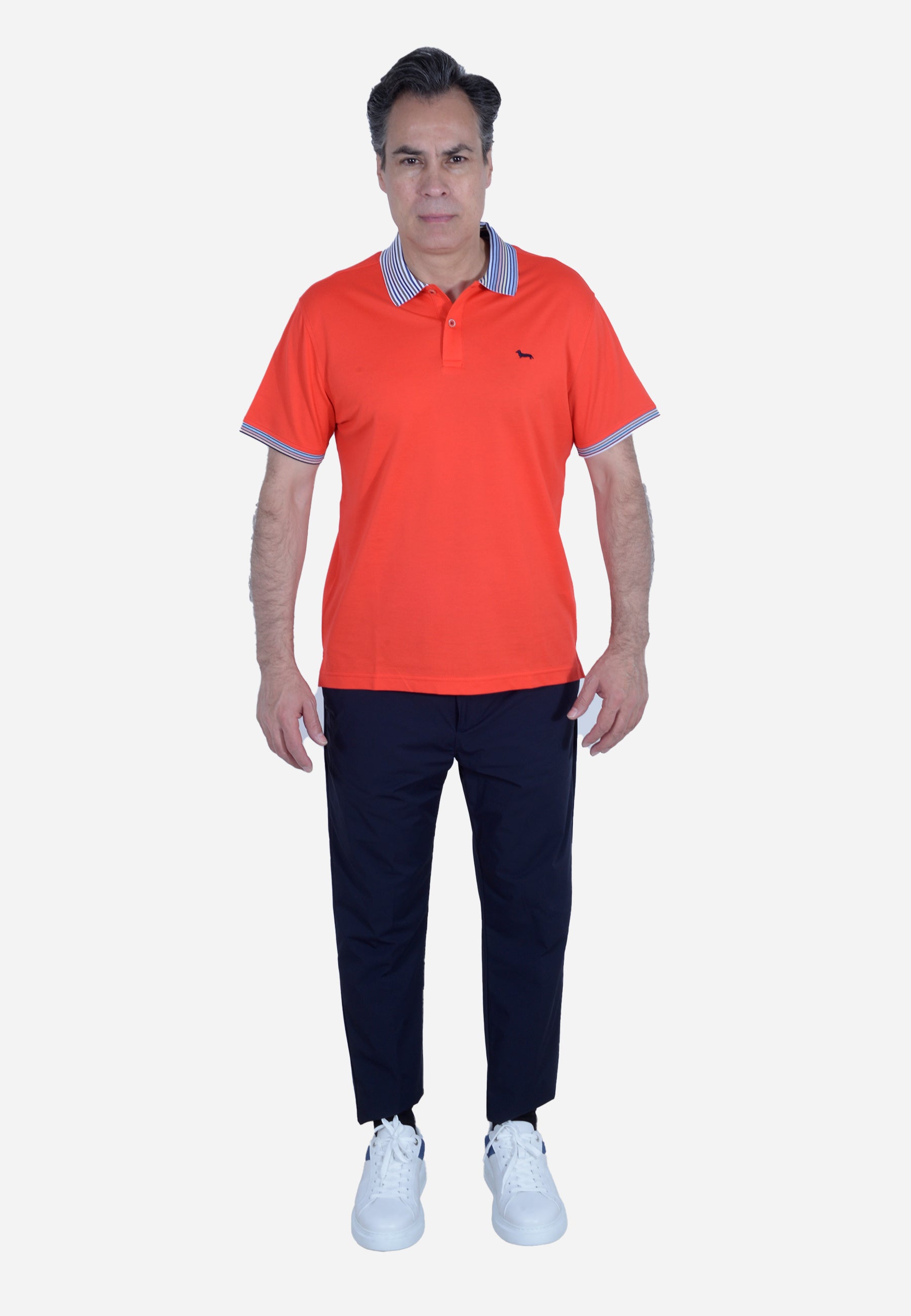 Camisa Polo Hombre Roja /Azul H&B