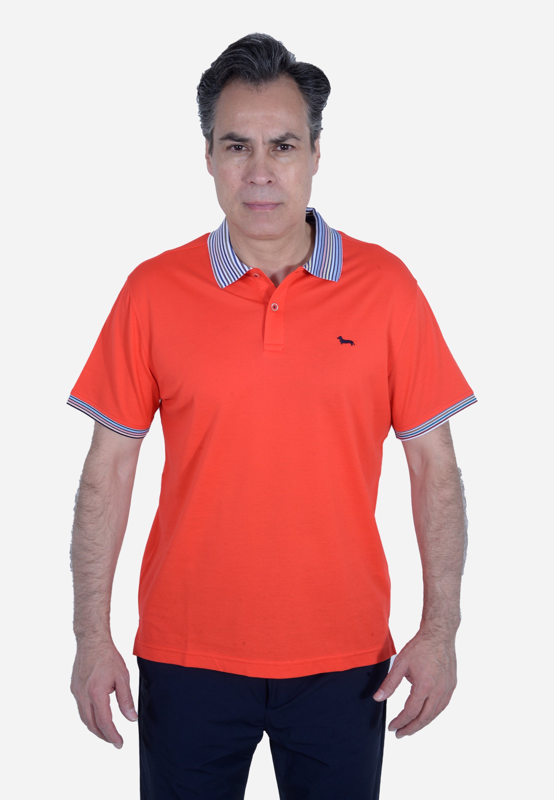 Camisa Polo Hombre Roja /Azul H&B