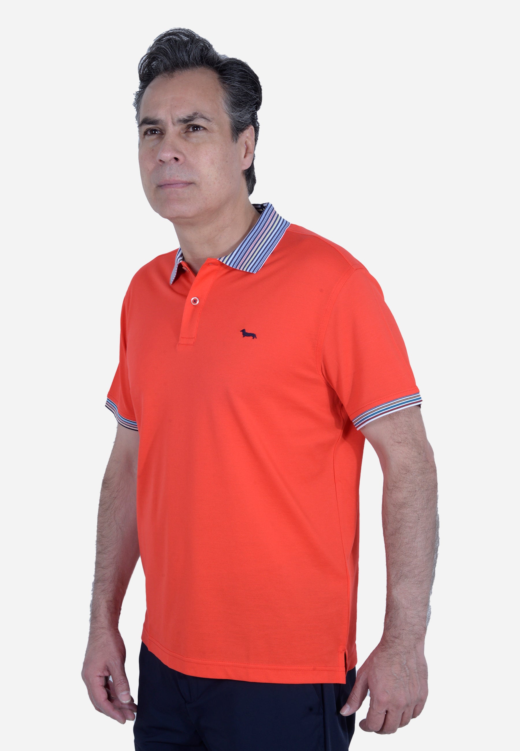 Camisa Polo Hombre Roja /Azul H&B