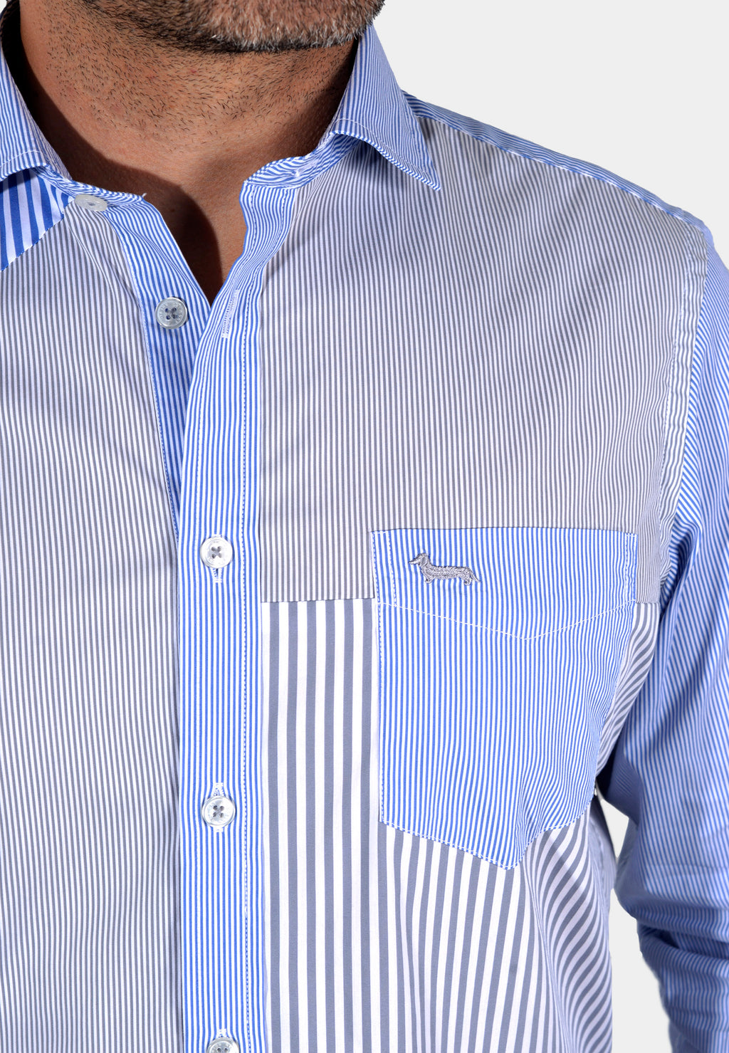 CAMISA HARMONT AZUL  RYAS ALGOD (CRK960008773I-821)