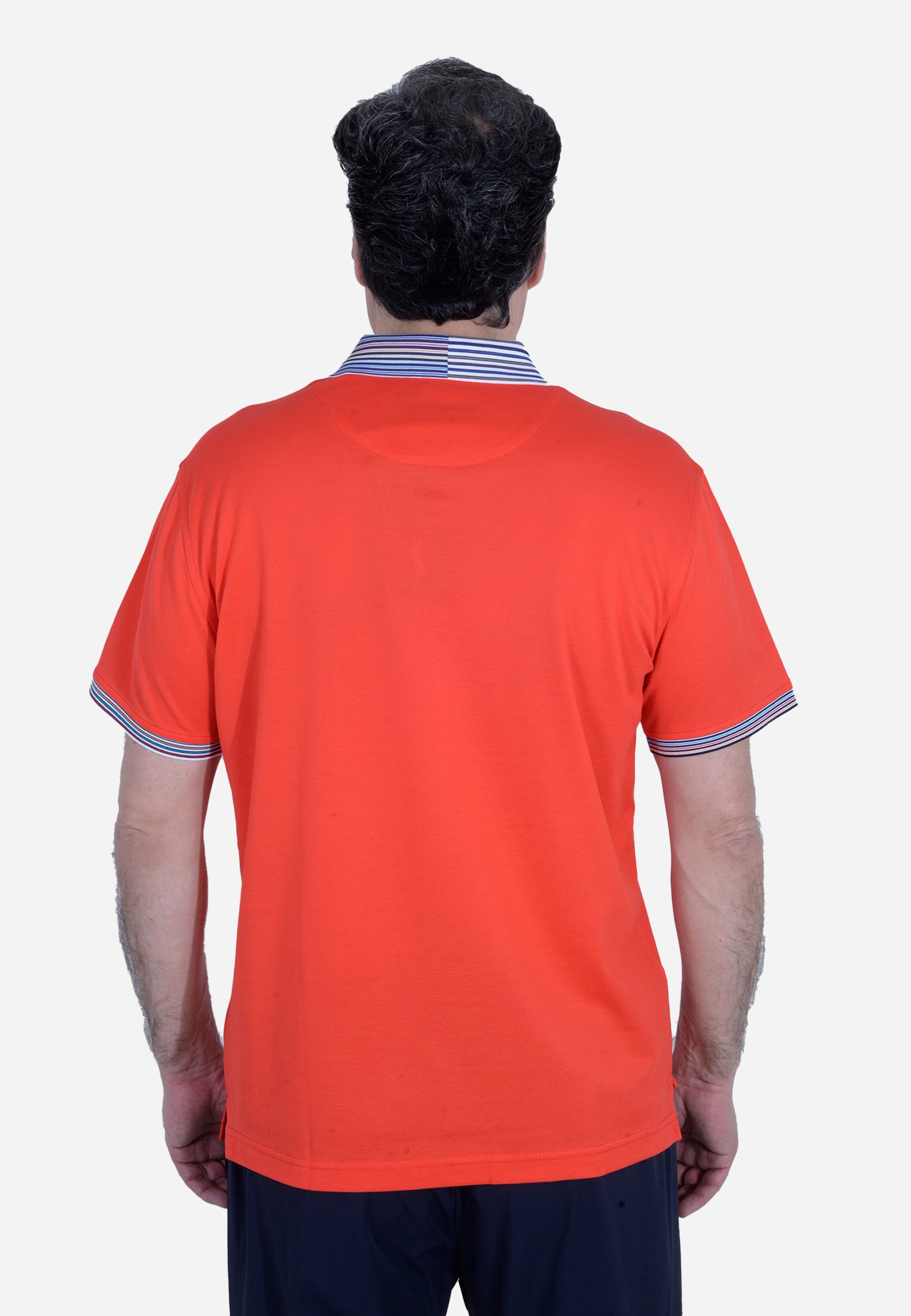 Camisa Polo Hombre Roja /Azul H&B