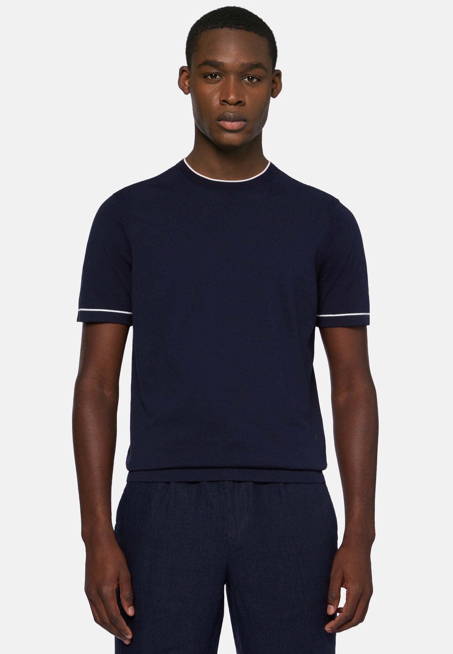 CAMISETA-TSHIRT BOGGI AZUL ALGODON