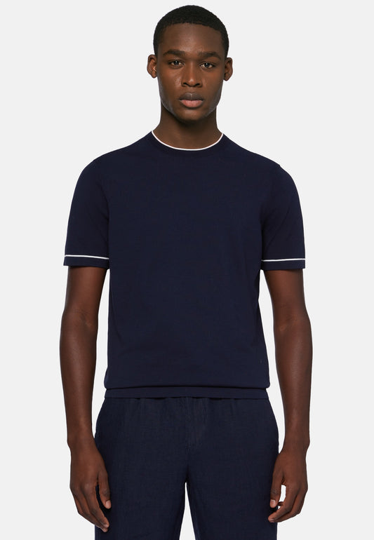 CAMISETA-TSHIRT BOGGI AZUL ALGODON