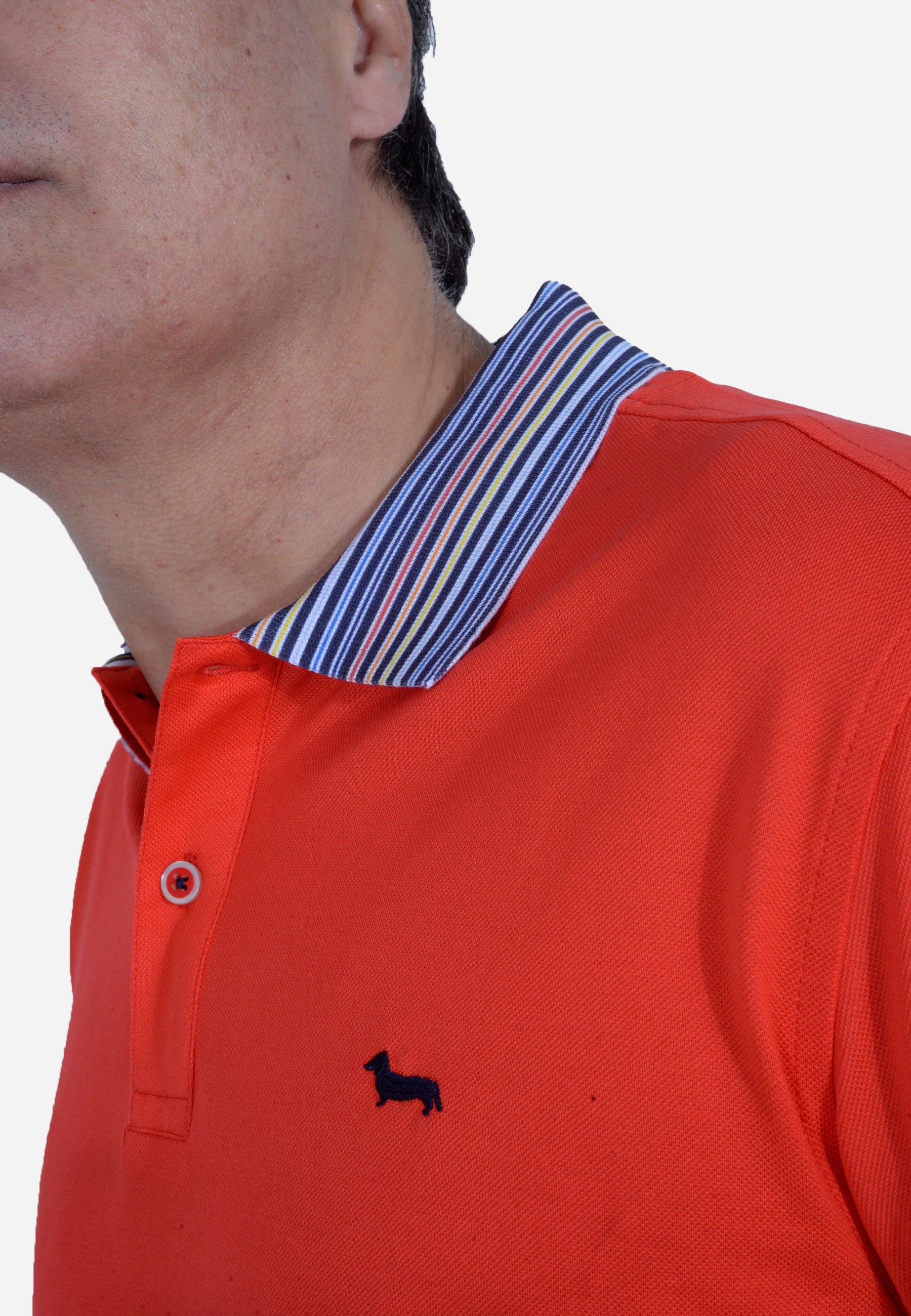 Camisa Polo Hombre Roja /Azul H&B