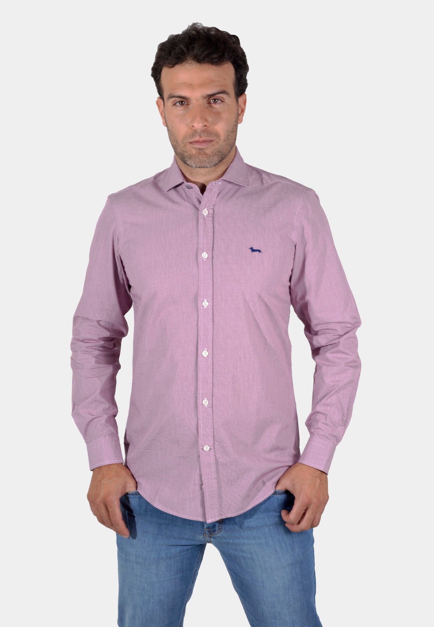 CAMISA HARMONT ROJO CUADROS ALGOD (CNK012011465I-502)