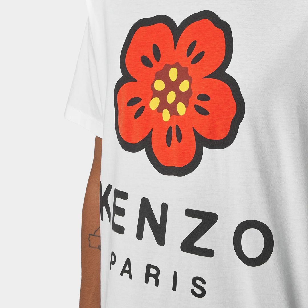 CAMISETA-TSHIRT KENZO CABALLERO BLANCO ALGODON (FC65TS4074SO-01)