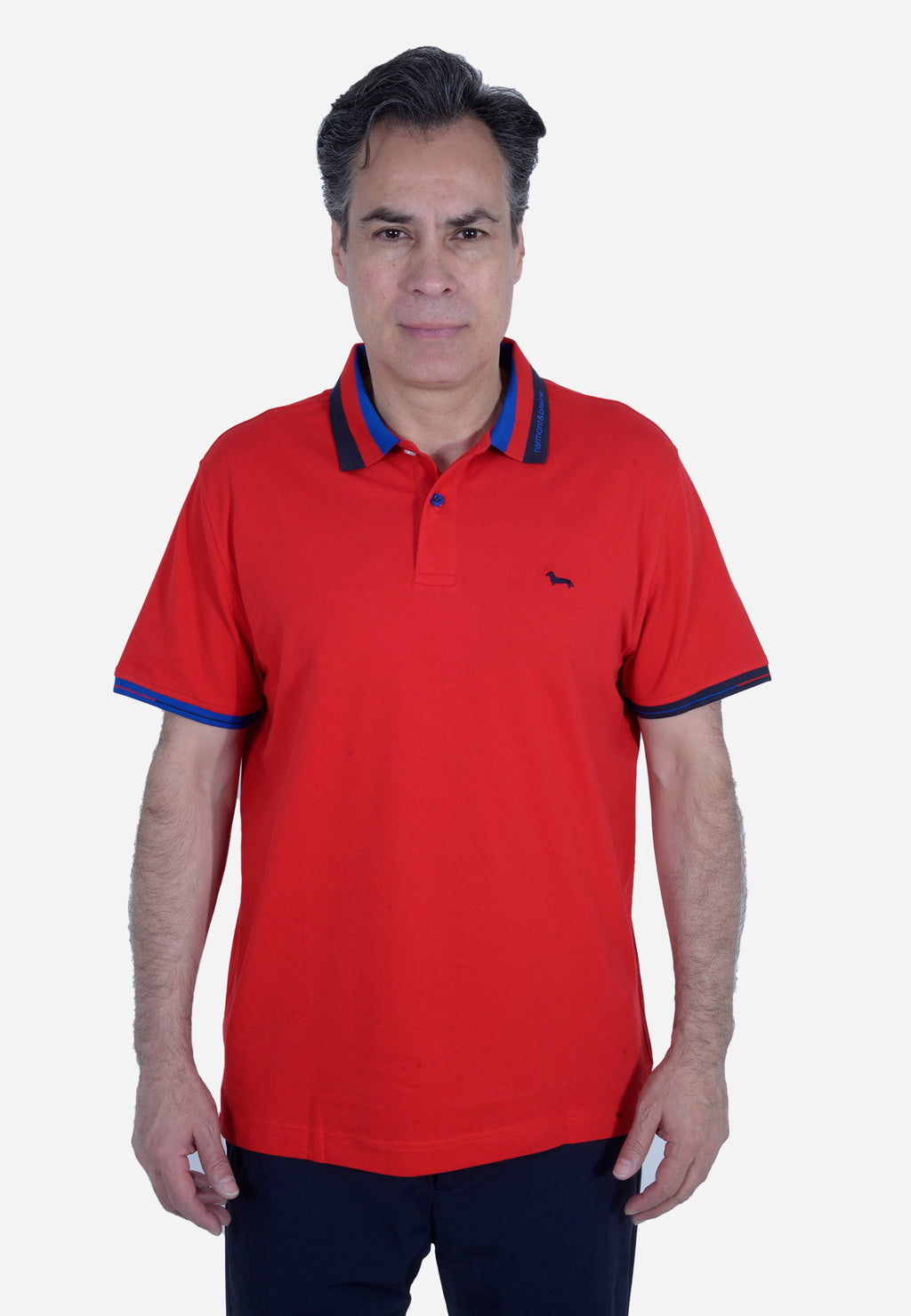 CAMISETA POLO HARMONT & BLAINE ROJO ALGODÓN (LRL390020862-501)