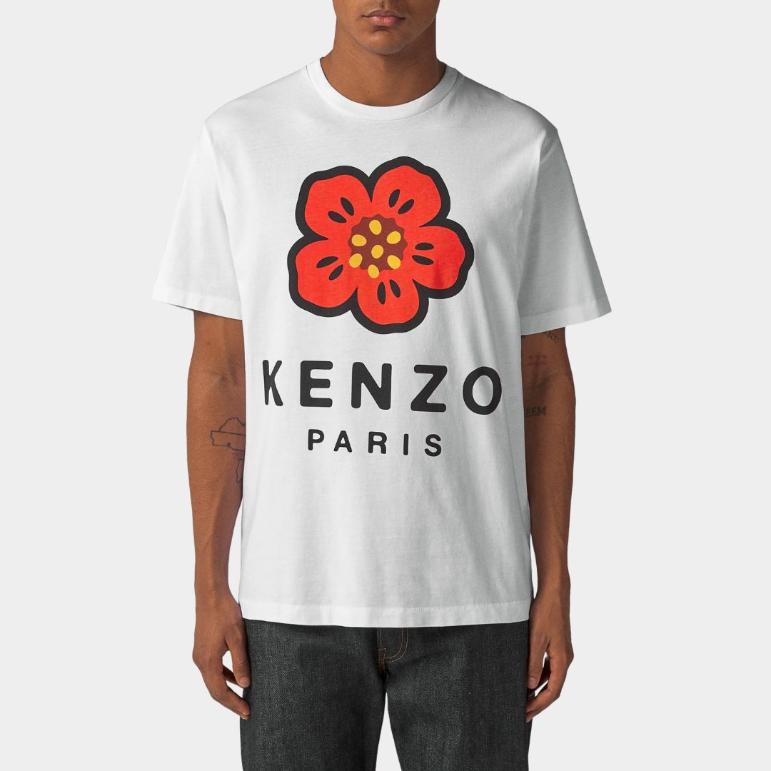 CAMISETA-TSHIRT KENZO CABALLERO BLANCO ALGODON (FC65TS4074SO-01)