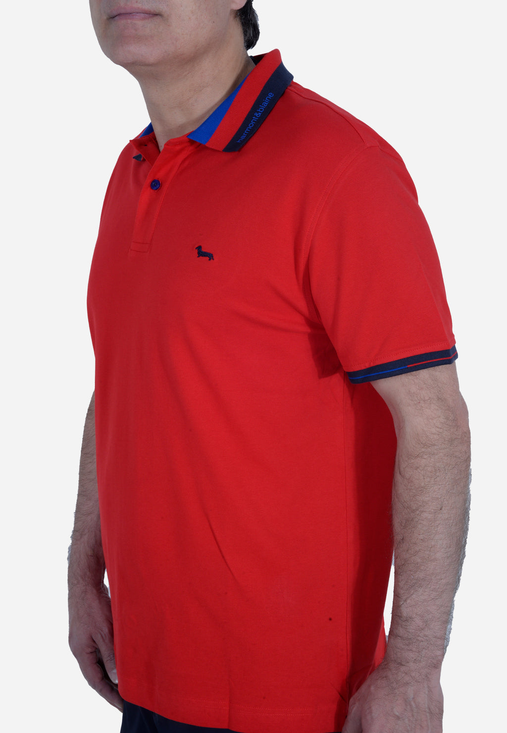 CAMISETA POLO HARMONT & BLAINE ROJO ALGODÓN (LRL390020862-501)