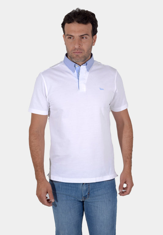 CAMISETA POLO HARMONT & BLAINE BLANCO ALGODON (LRK003020746S10-100)