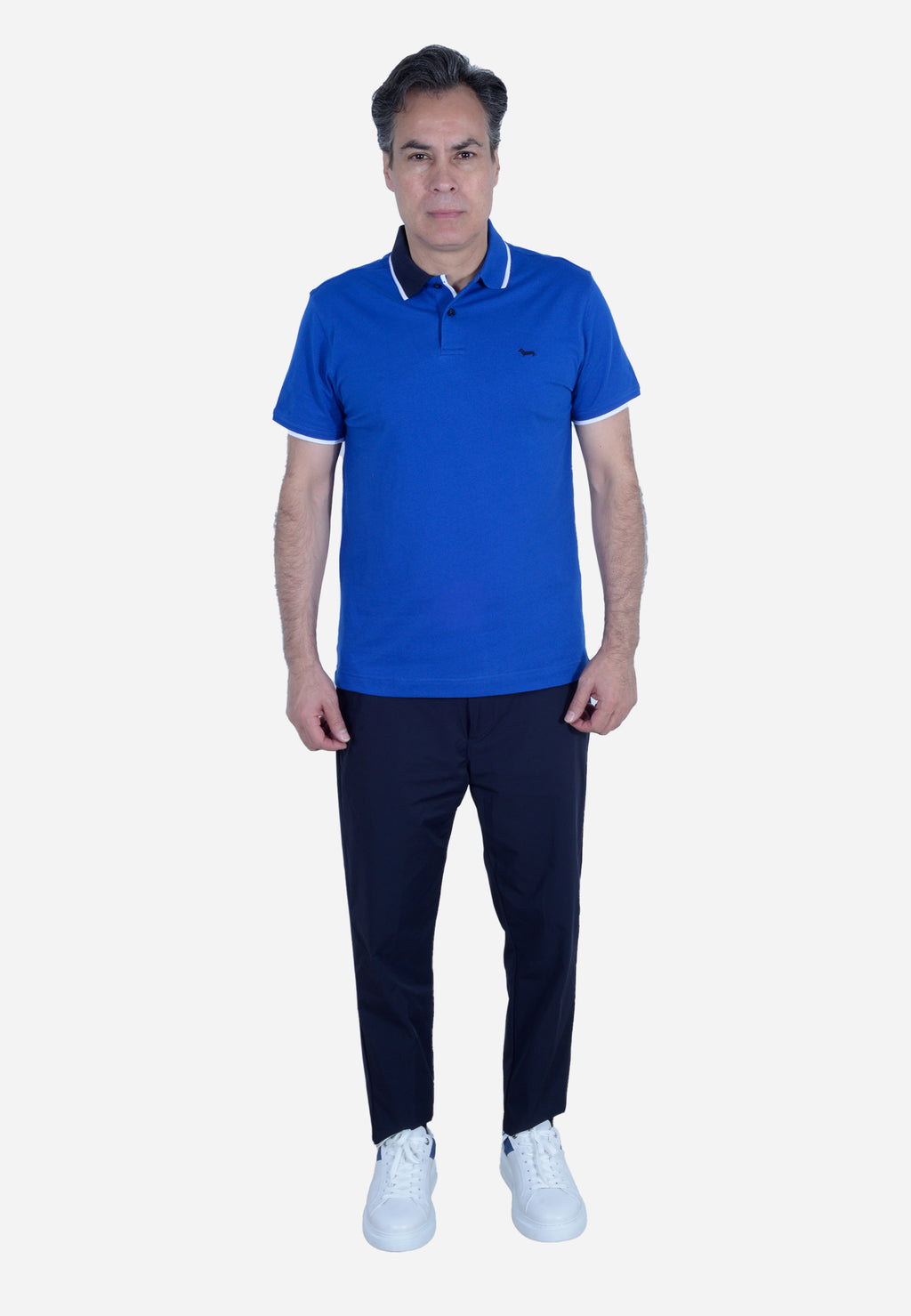 CAMISETA POLO HARMONT & BLAINE AZUL ALGODÓN (LRL379021055-854)
