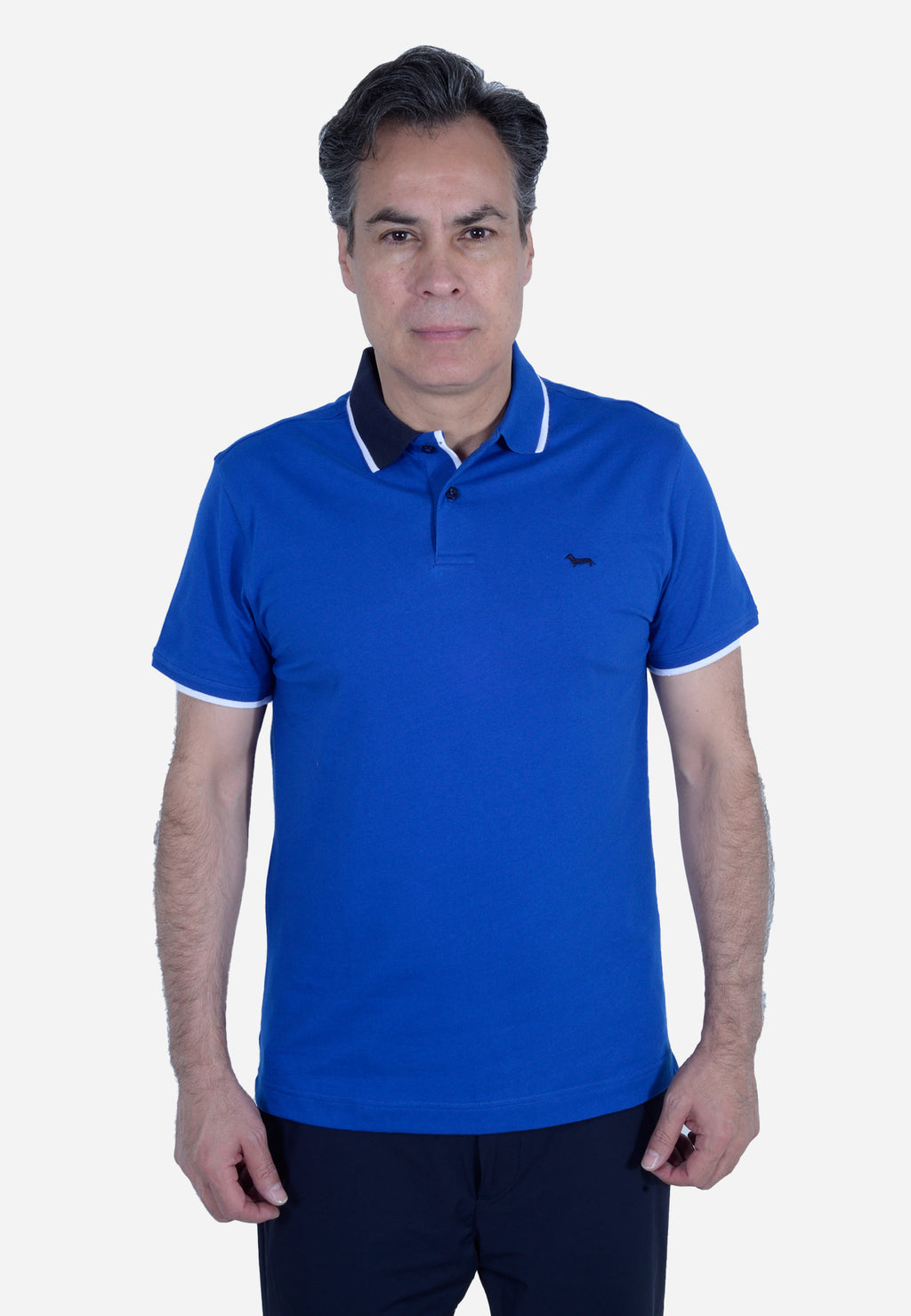 CAMISETA POLO HARMONT & BLAINE AZUL ALGODÓN (LRL379021055-854)