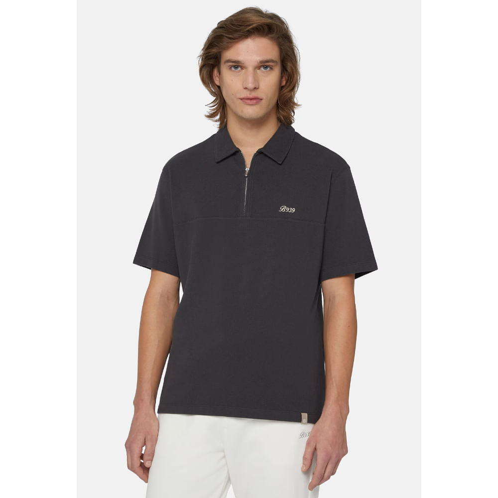 CAMISETA POLO BOGGI NEGRO ALGODON (24P003405)