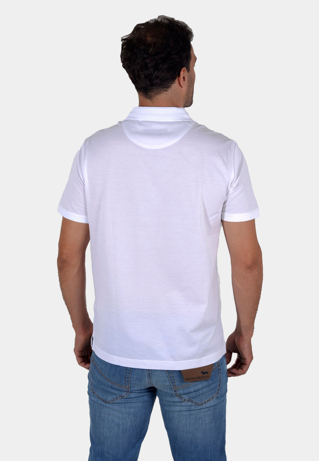 CAMISETA POLO HARMONT BLANCO ALGOD (LRJ3250212150-100)