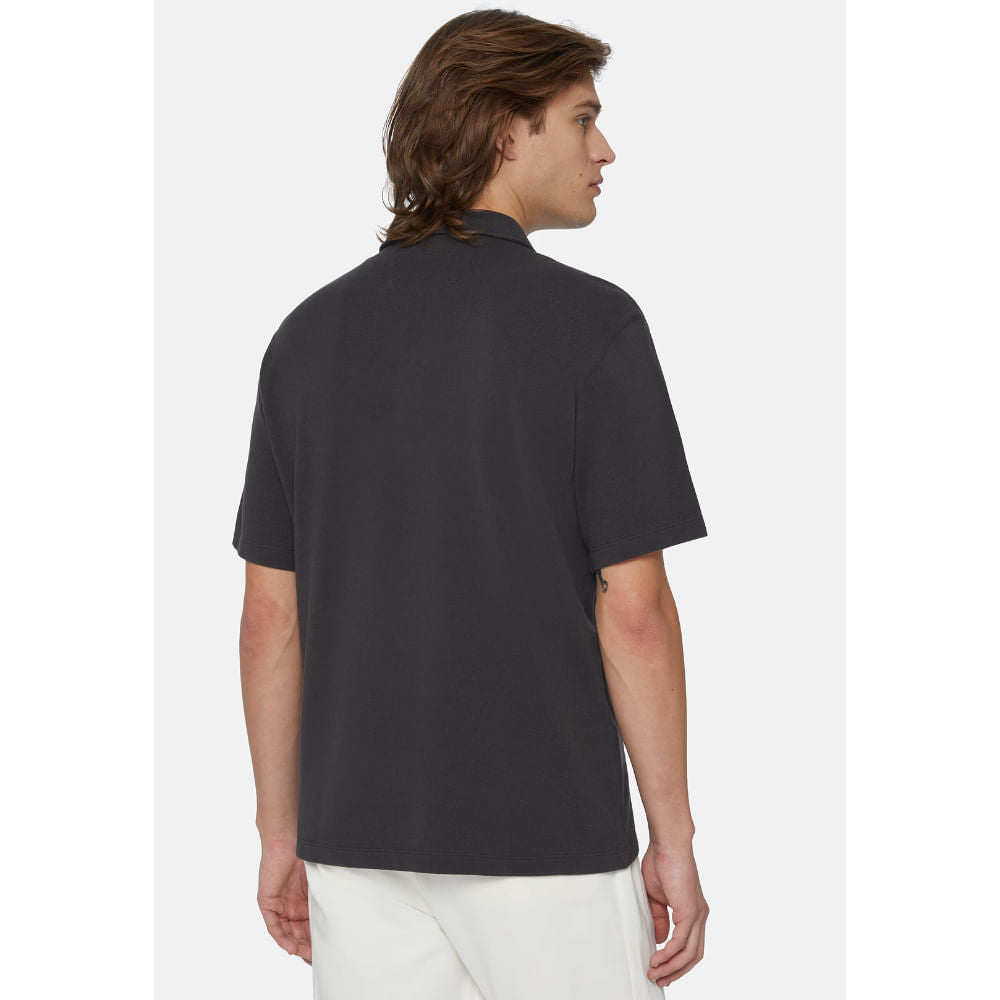 CAMISETA POLO BOGGI NEGRO ALGODON