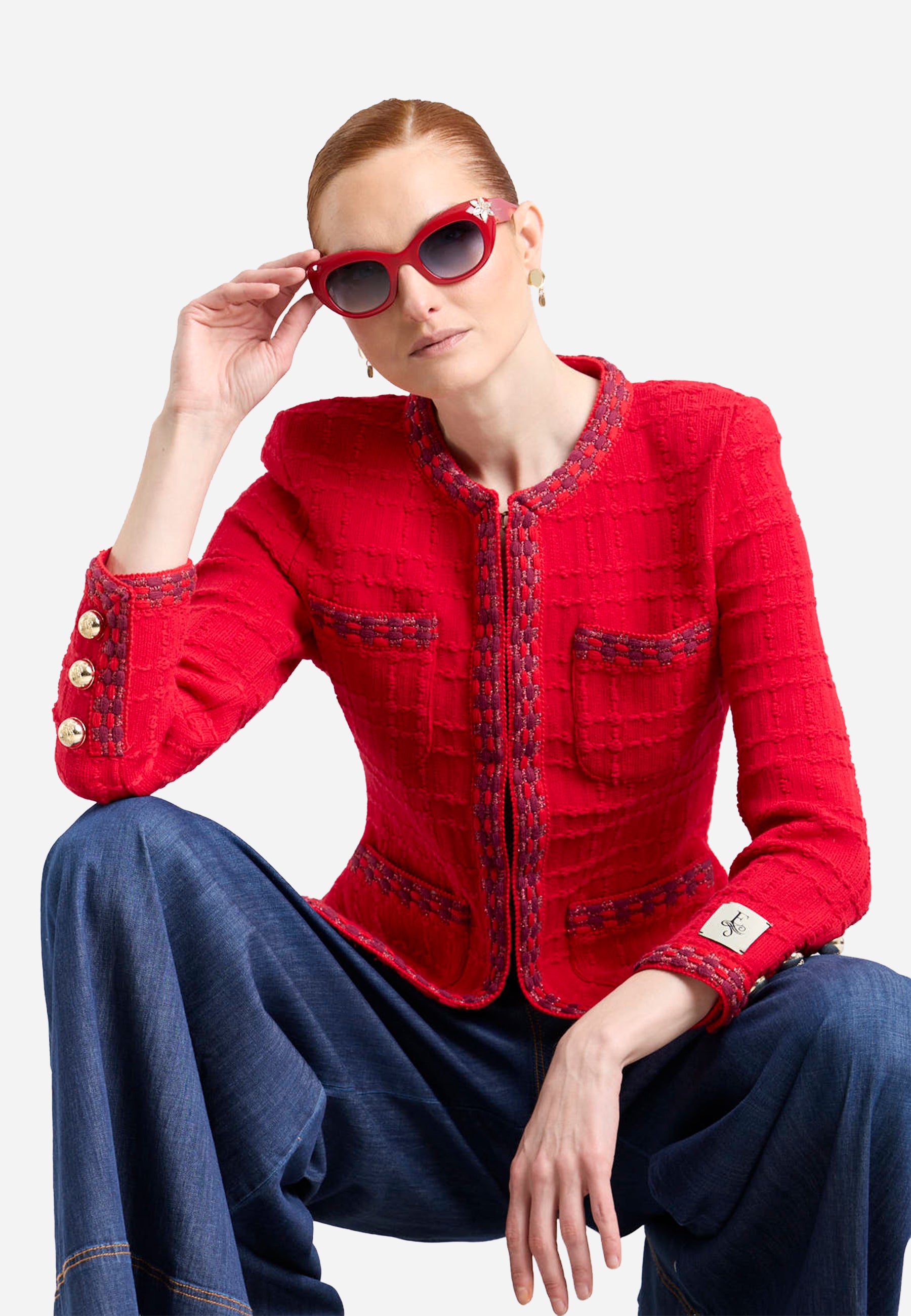Chaqueta Roja Dama T.E.
