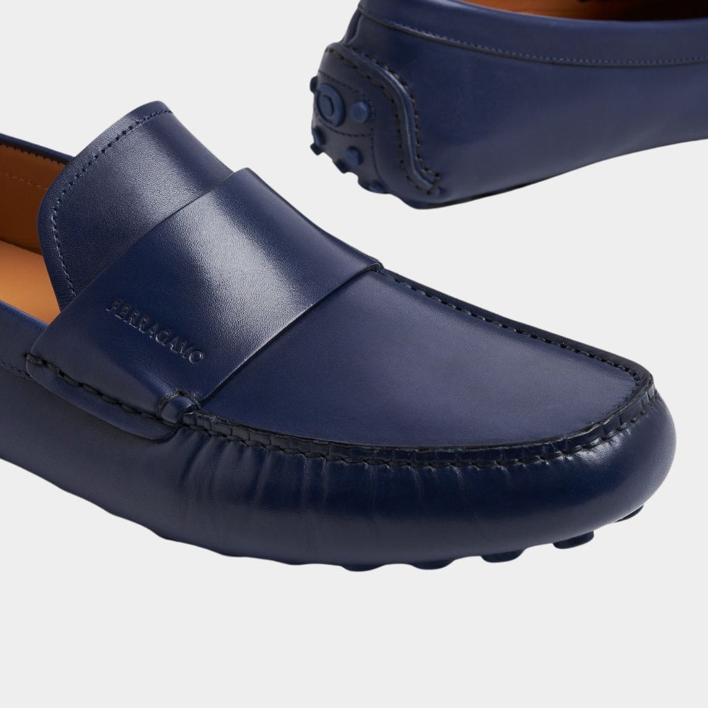 ZAPATO FERRAGAMO AZUL CUERO (761395-GIULITO)