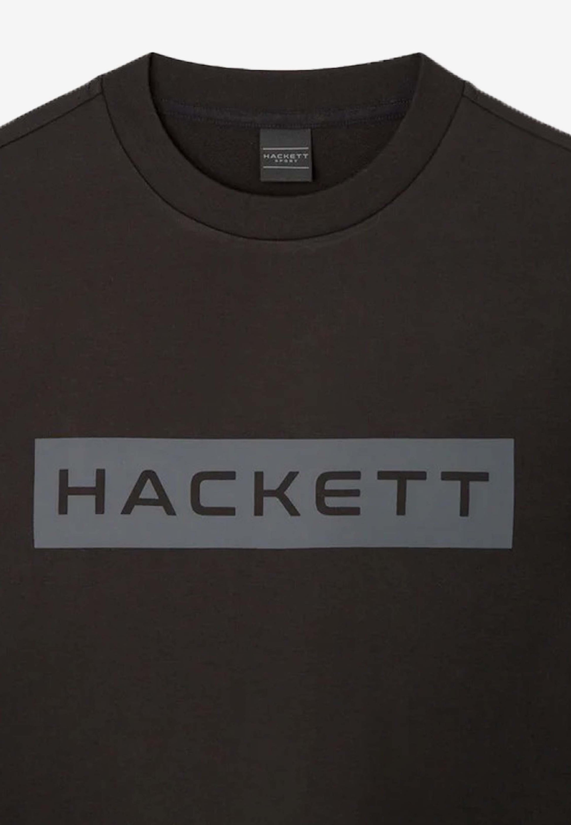 SWEAT-SHIRT HACKETT LONDON NEGRO GRIS ALG + ELAS (HM581166-9DU)