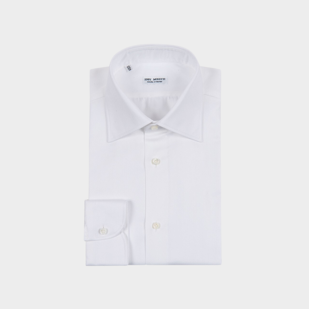CAMISA EDDY MONETTI BLANCO ALGODON (308-1 ITALIANO)