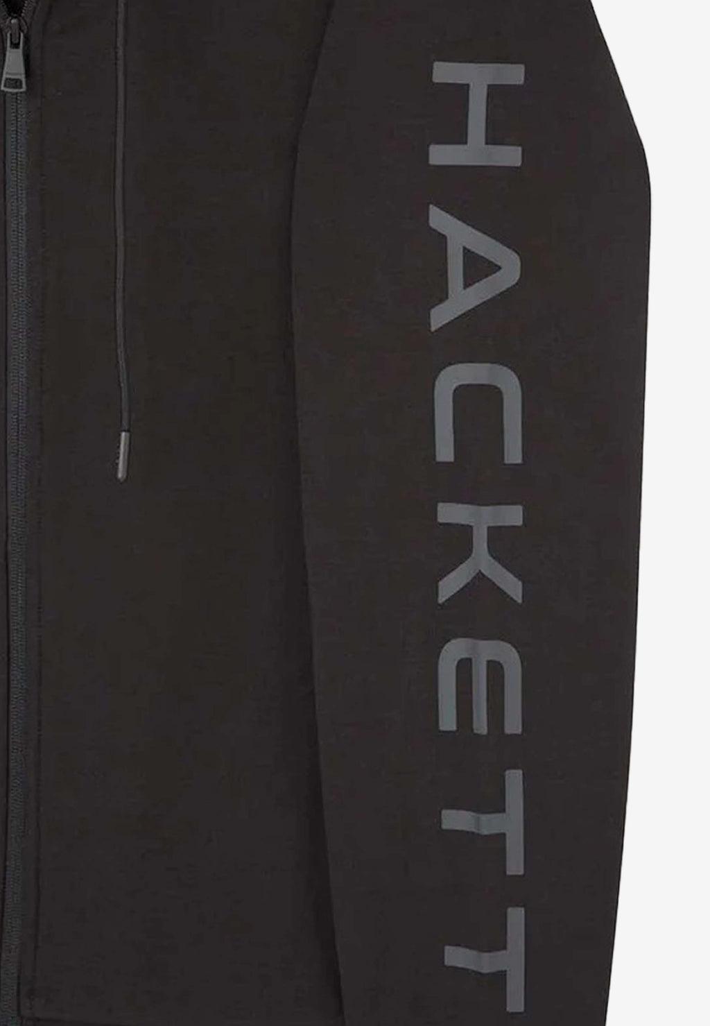 HOODIE HACKETT LONDON NEGRO GRIS ALG + ELAS (HM581104-9DU)